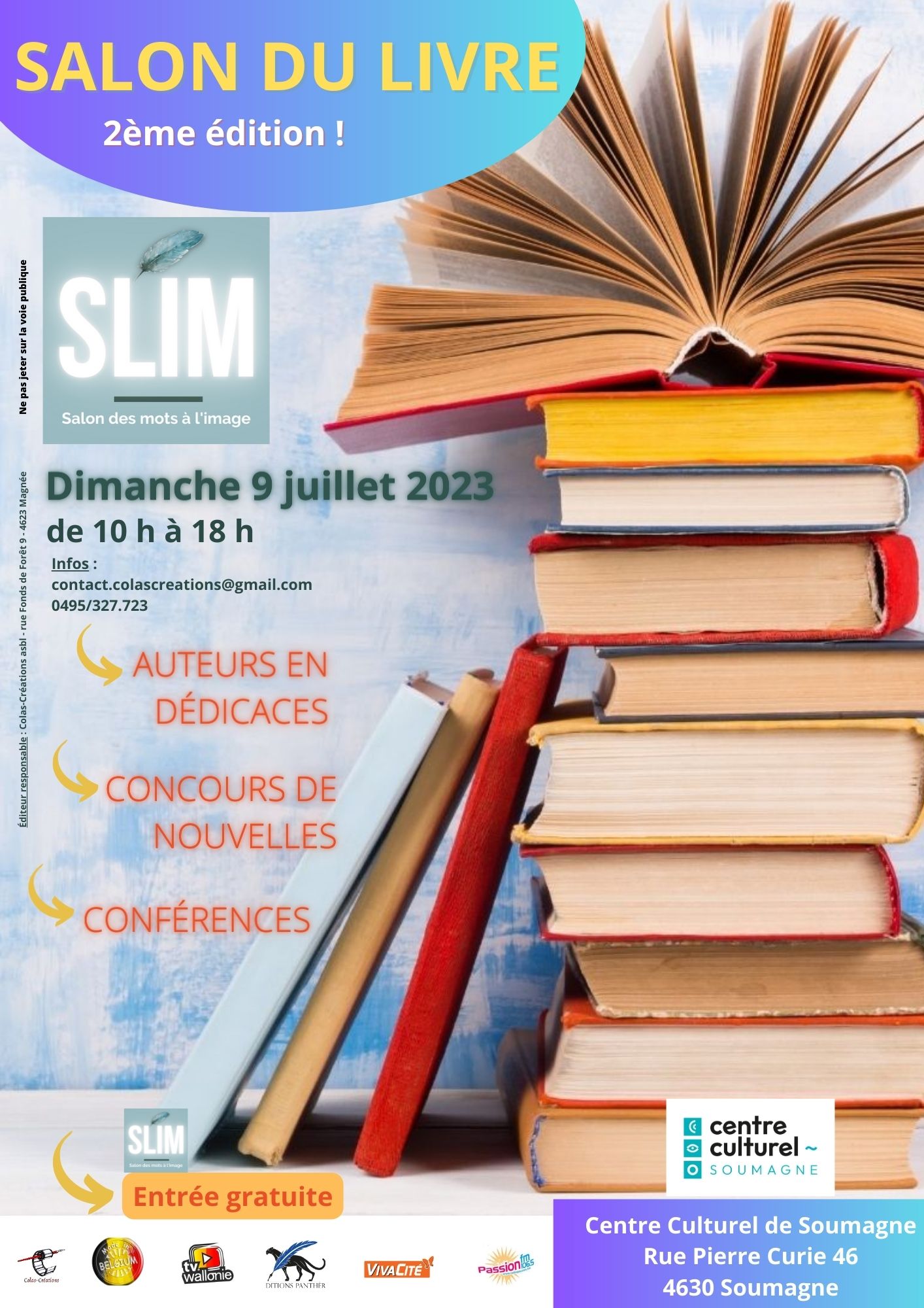 Affiche SLIM, le Salon du Livre des Mots à l'Image