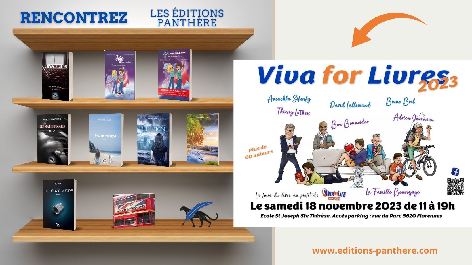 Ouvrages des &Eacute;ditions Panth&egrave;re &agrave; Viva for Livres &agrave; Florennes