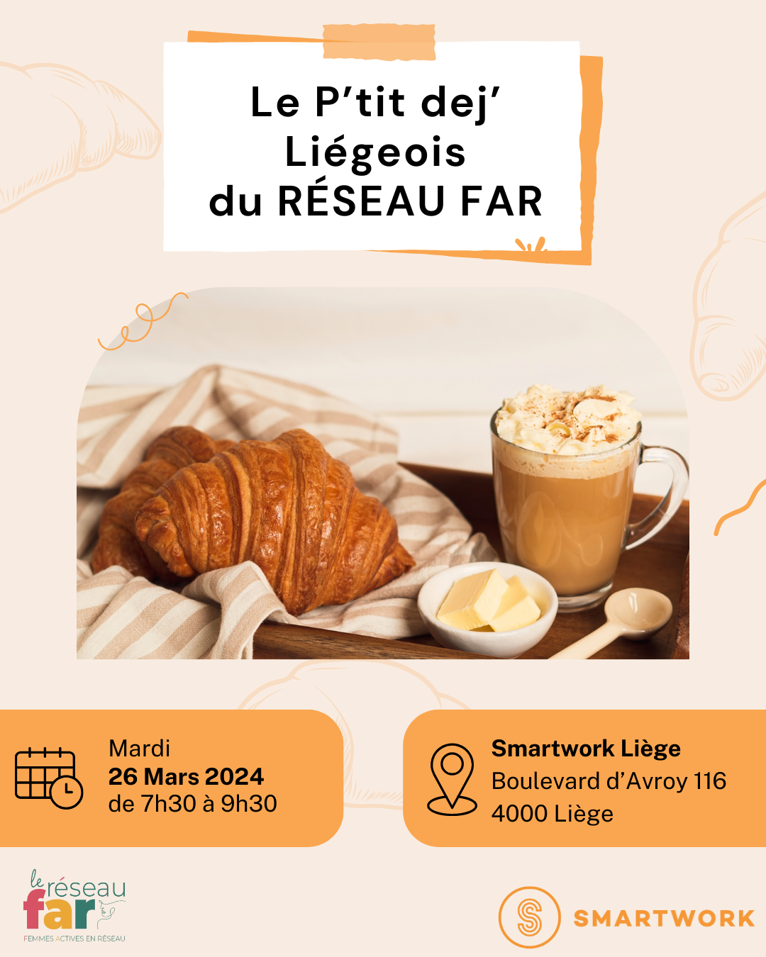 Affiche - Petit déjeuner liégeois du Réseau FAR