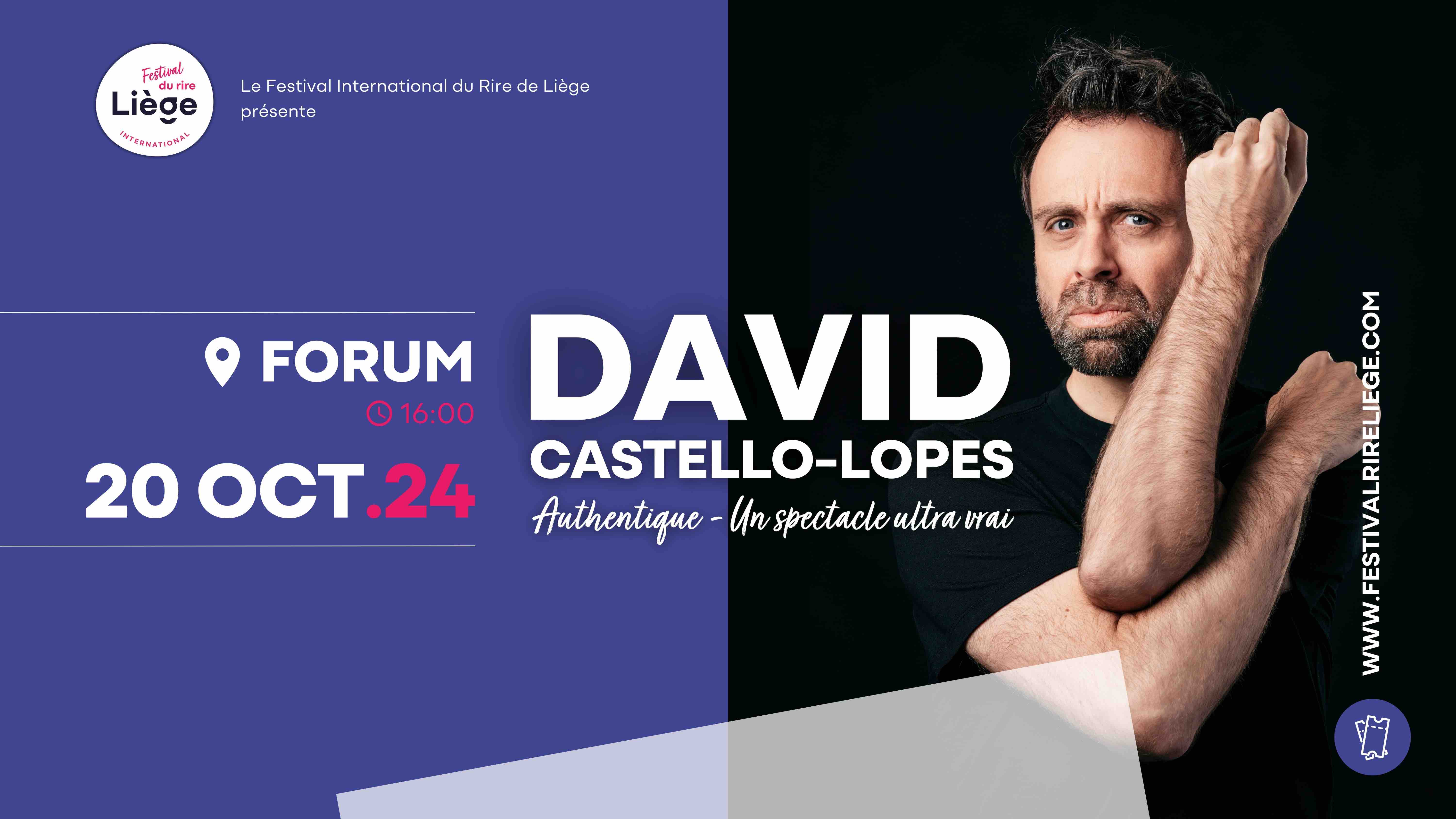 David Castello-Lopes débarque pour la toute première fois à Liège !