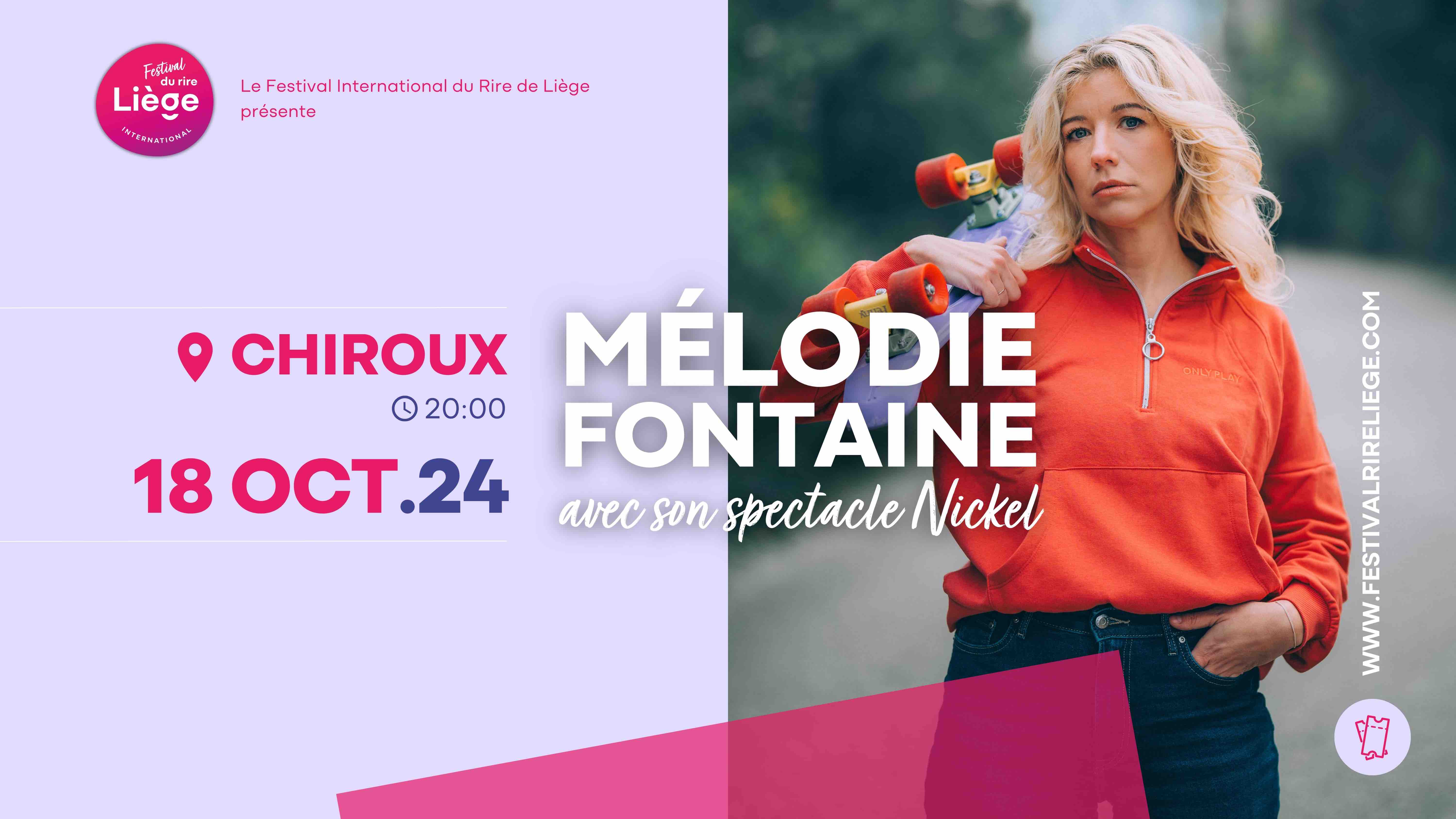 Mélodie Fontaine débarque pour la première fois à Liège !
