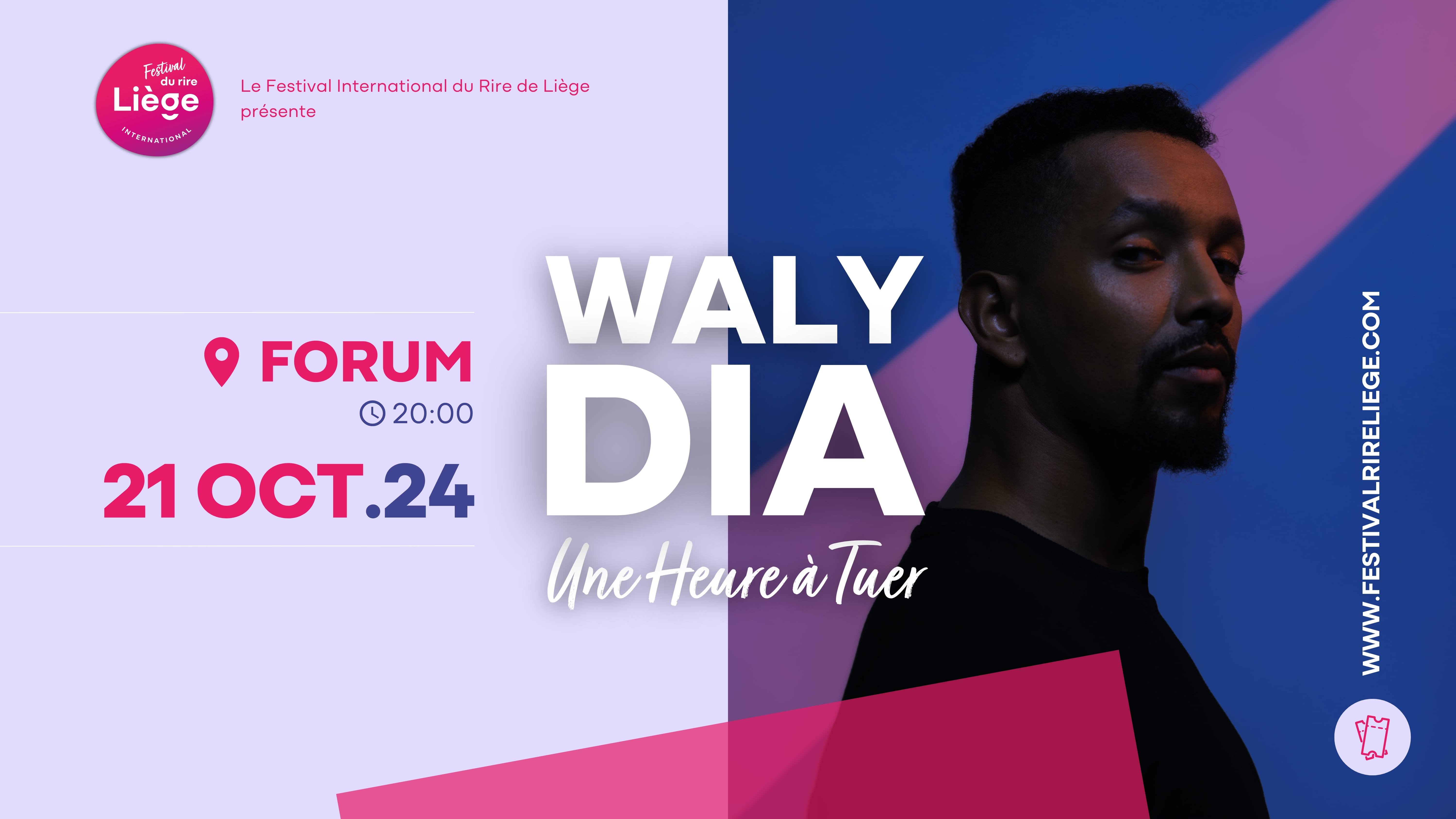 Waly Dia en clôture du Festival International du Rire de Liège