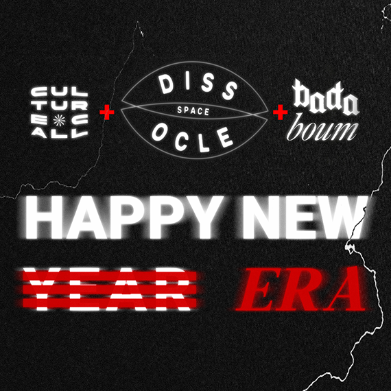 Logo Culture Call, DIssocle et Bada Boum, Typographie Happy New ( Year ) ERA.
