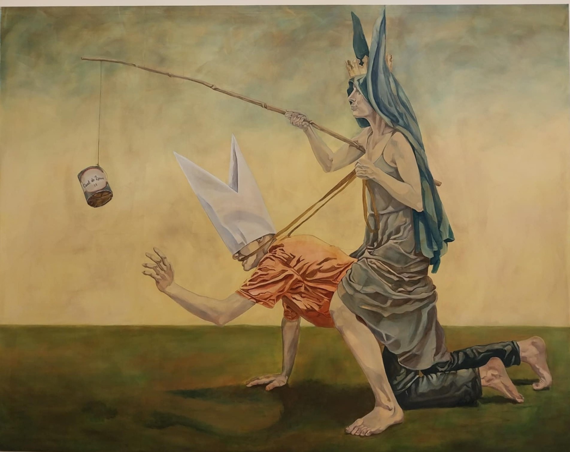 Garance Gasser, Lai d'Aristote, 195x250 cm, huile sur toile, 2025