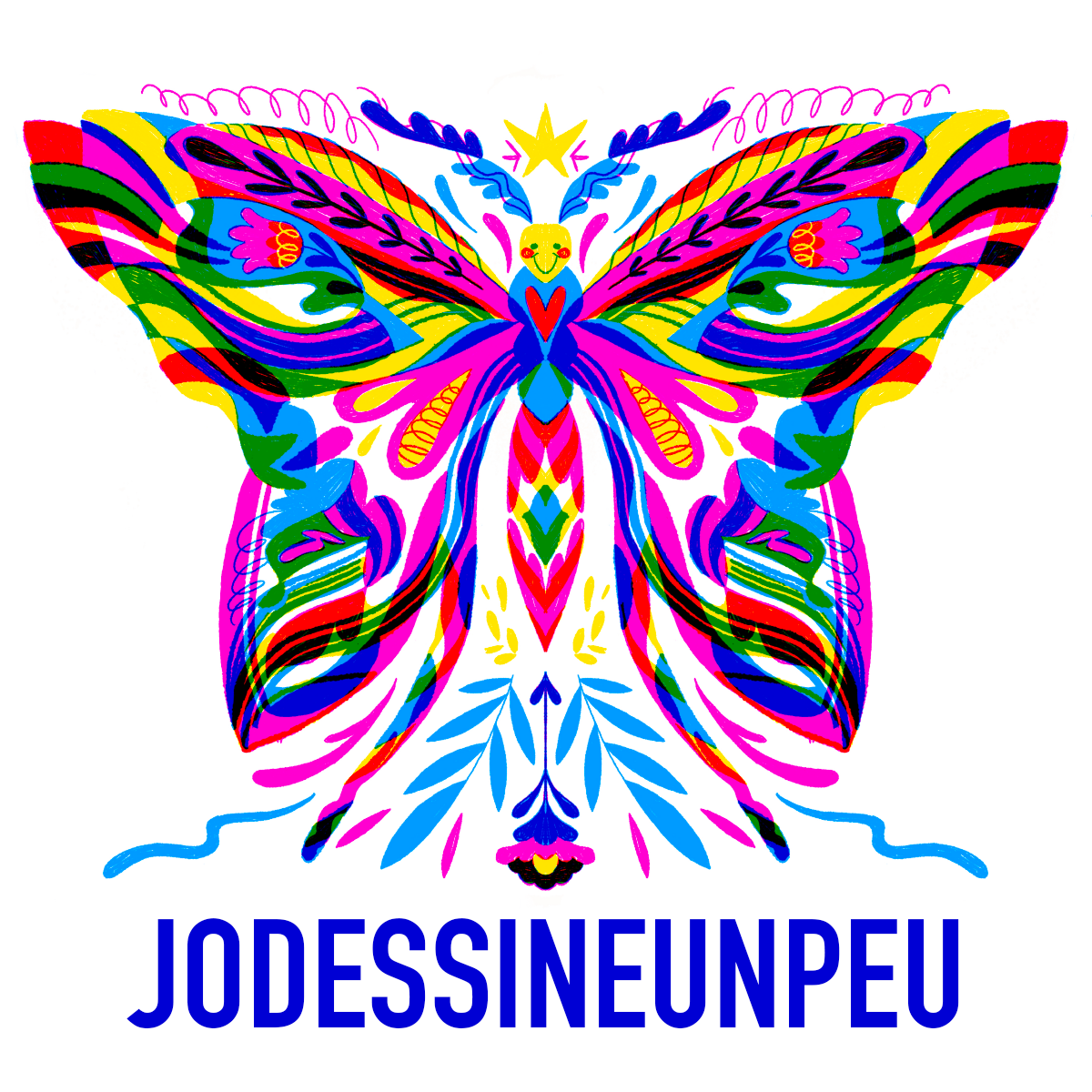 Joli papillon de lumi&egrave;re sous les projecteurs