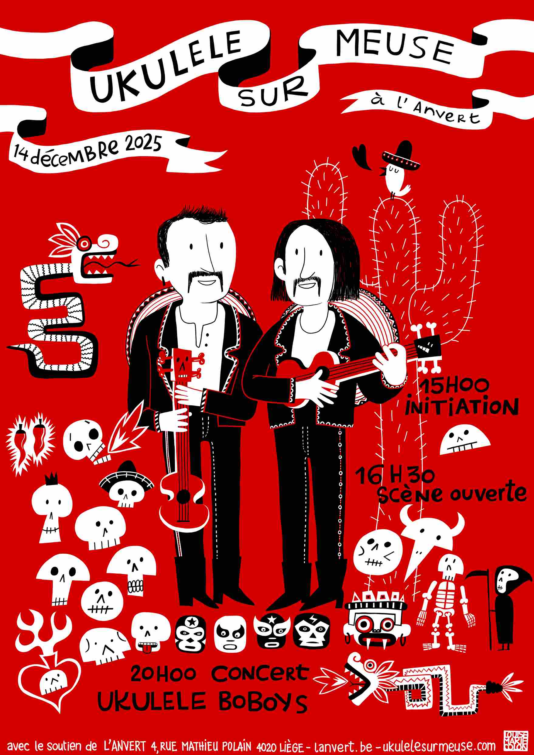 Affiche Ukulélé sur Meuse