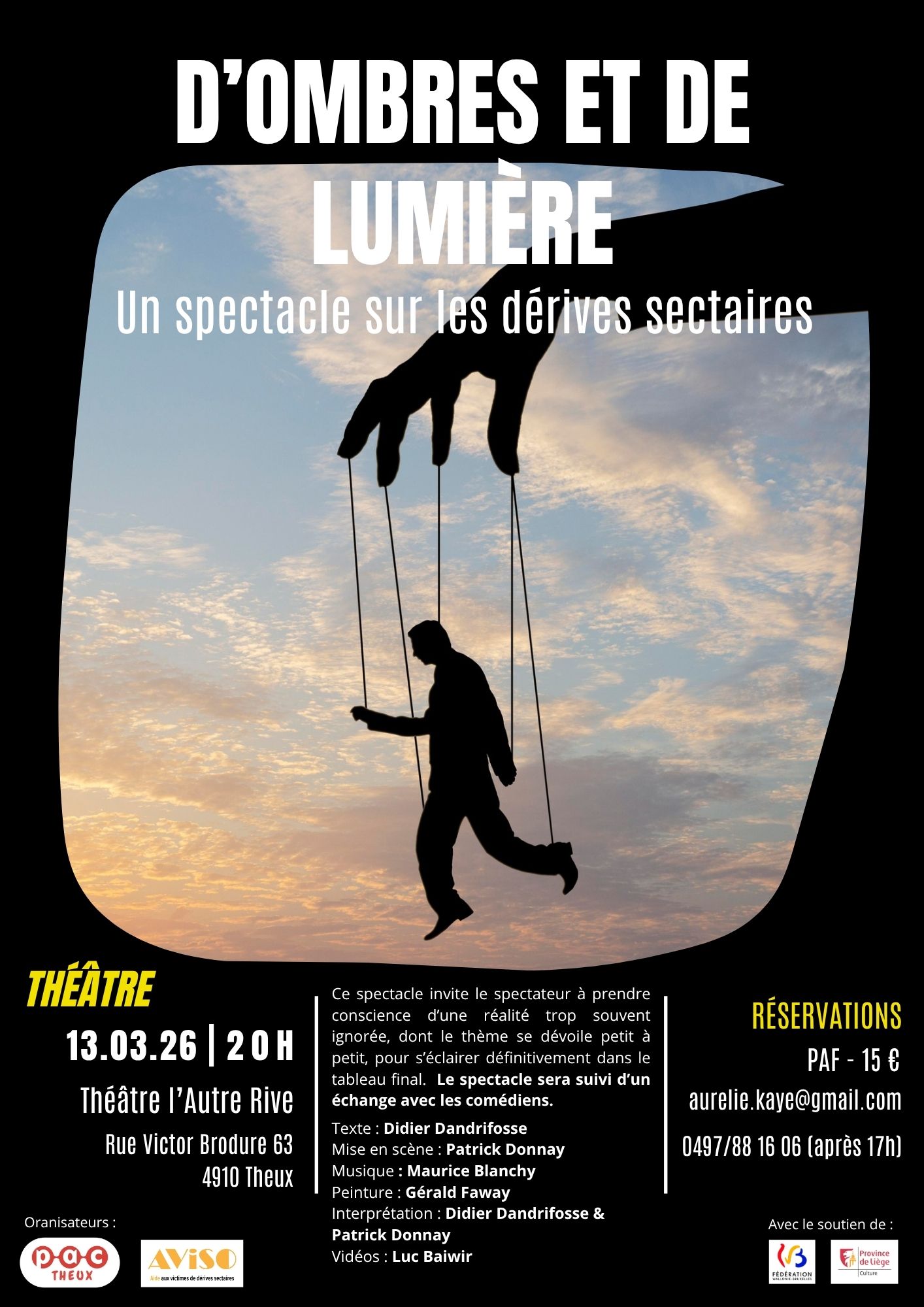 spectacle d'ombres et de lumière