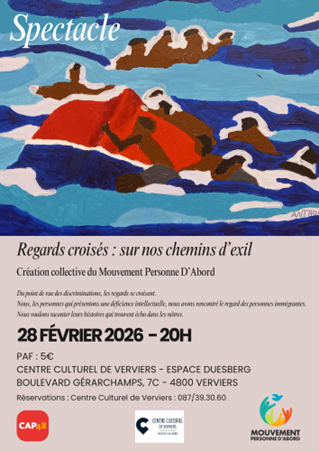 Peinture d'une embarcation de migrant.es r&eacute;alis&eacute;e par l'Atelier de peinture de Colette Pitance. 