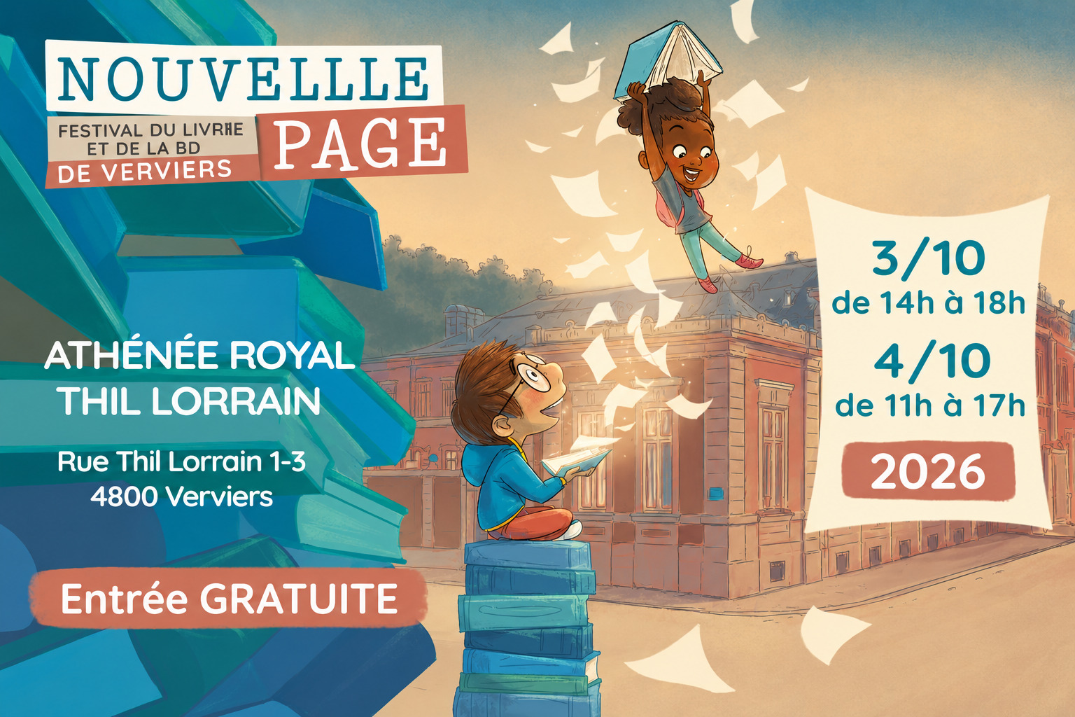 Nouvelle Page 2026, festival du livre te de la BD de Verviers
