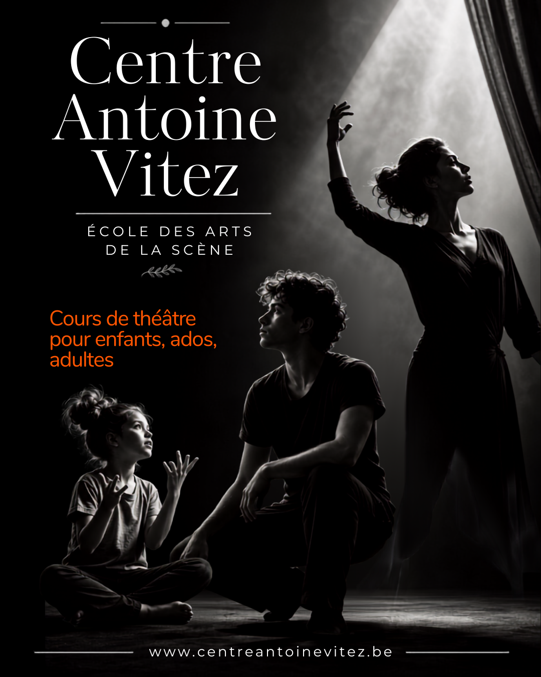 Cours de th&eacute;&acirc;tre pour adultes, adolescents et enfants