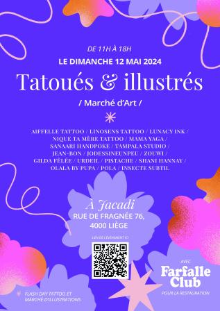 Tatou&eacute;s&illustr&eacute;s flash day tattoo