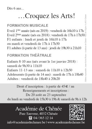 Inscriptions Académie de Chênée