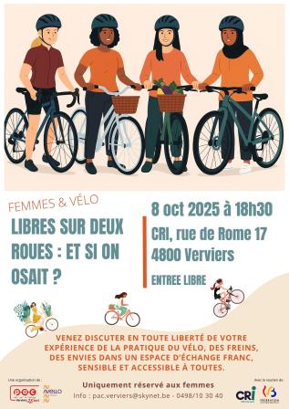 Constatant combien l&rsquo;exp&eacute;rience diff&egrave;re entre cyclistes femmes et hommes, et face au manque de ressources adapt&eacute;es, l&rsquo;id&eacute;e est n&eacute;e de cr&eacute;er un espace o&ugrave; toutes les femmes, quelles que soient leurs r&eacute;alit&eacute;s, puissent se retrouver autour du v&eacute;lo : un outil de libert&eacute;, de sant&eacute; et de confiance en soi.