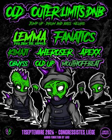 Un tout nouveau concept 100 % DNB d&eacute;barque &agrave; Li&egrave;ge !! Une soir&eacute;e &agrave; l&rsquo;ancienne avec les meilleurs &agrave; nos c&ocirc;t&eacute;s pour retrouver l&rsquo;ambiance des bonnes soir&eacute;es Drum & Bass li&eacute;geoise comme on aime ❤️ Old school et new gen Jump up, DNB, Neuro qui risque fortement de faire trembler la ville enti&egrave;re vous attend 😈 Toujours pr&ecirc;t &agrave; mettre le feu, faire p&eacute;ter les platines et vous faire sauter dans tous les sens 🔥 Nous avons r&eacute;ussi &agrave; tous les r&eacute;unir pour vous faire passer la meilleure soir&eacute;e DNB de la rentr&eacute;e sans aucun