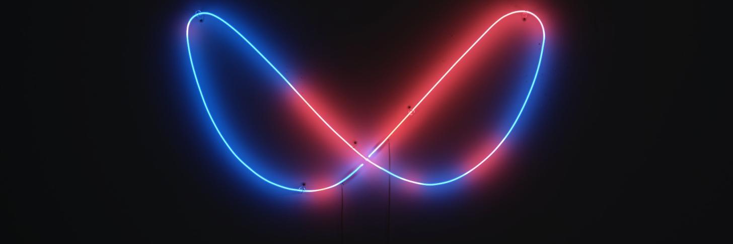 Roberta Gigante, Untitled (Lissajous), Néon, 52 x 100 x 6 cm, 2022