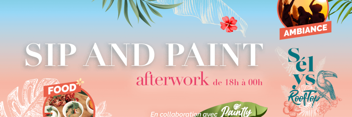 Atelier peinture - sip & paint on the Sélys Rooftop