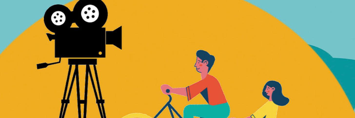 A bicyclette
