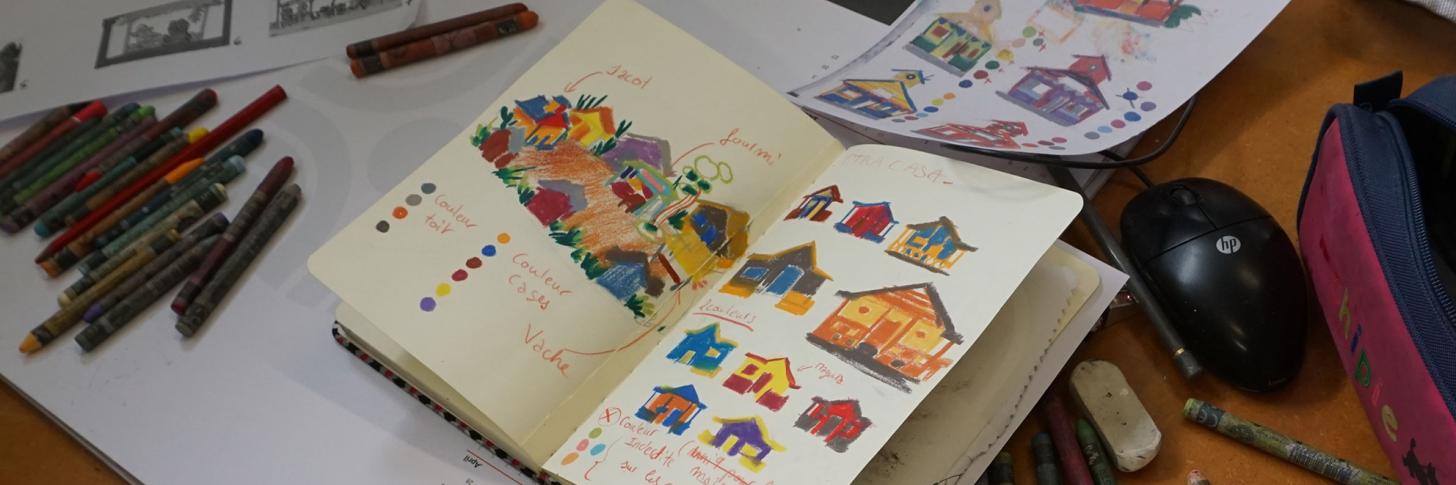 Recherches graphiques pour "Jacotolocotoc" de Thomas Secaz