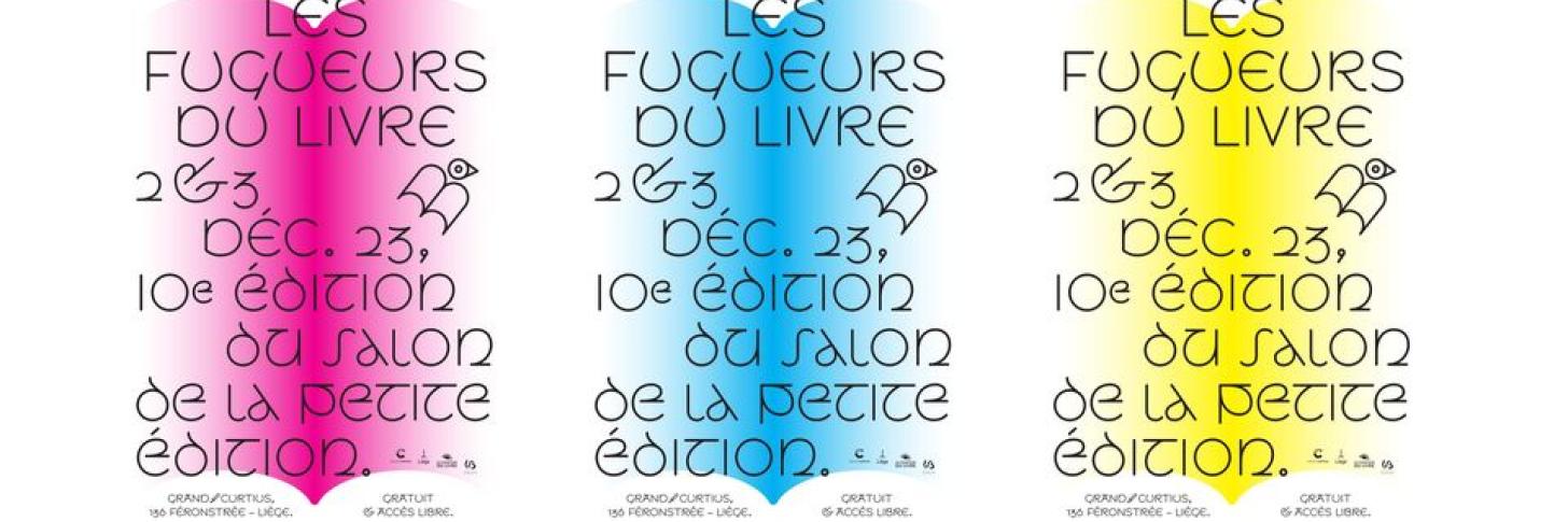 Les Fugueurs du livre. 2 & 3 décembre 2023. 10è édition du salon de la petite édition. Visuel de Benjamin Dupuis