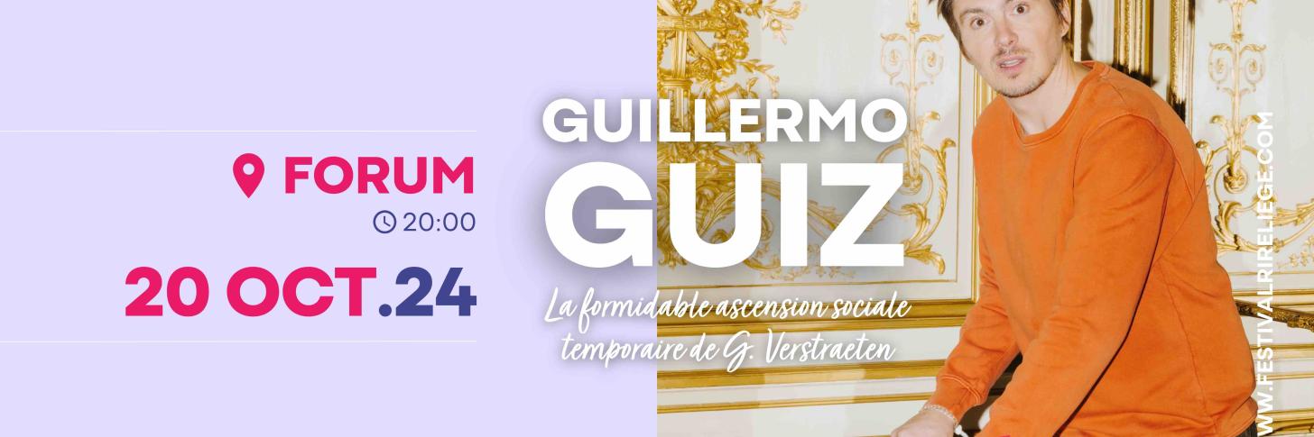 Guillermo Guiz est de retour au Festival International du Rire de Liège !