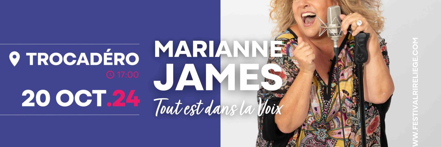 Marianne James le 20 octobre 2024 à Liège !