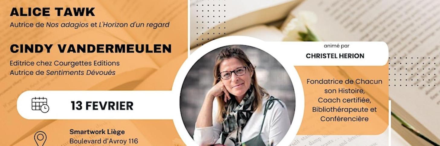 Bannière - Rencontre Littéraire - Rencontrez Aline Tawk et Cindy Vandermeulen