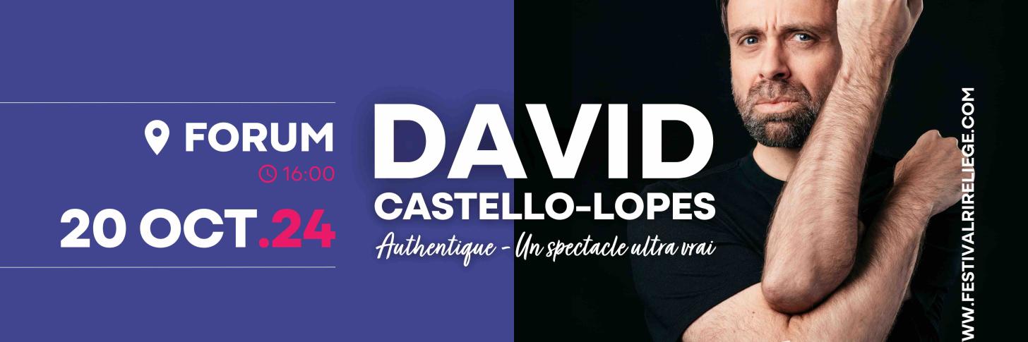 David Castello-Lopes débarque pour la toute première fois à Liège !