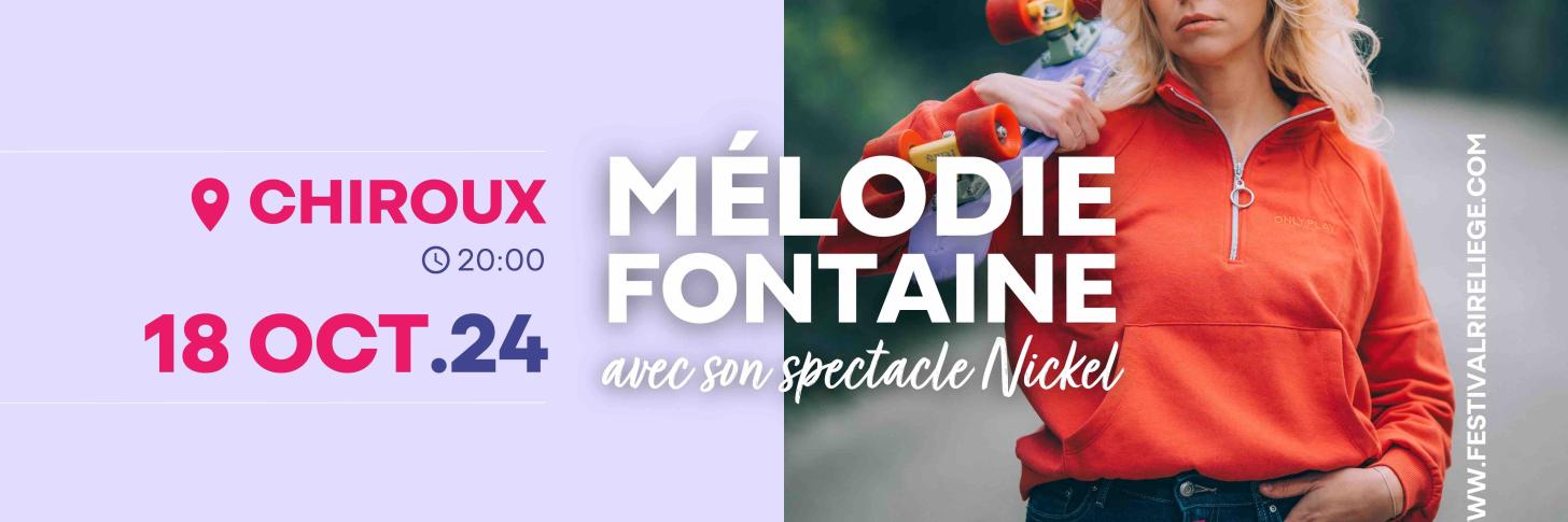 Mélodie Fontaine débarque pour la première fois à Liège !