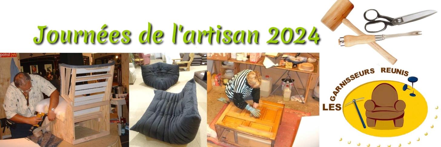 Bannière de présentation des journées de l'artisan 2024