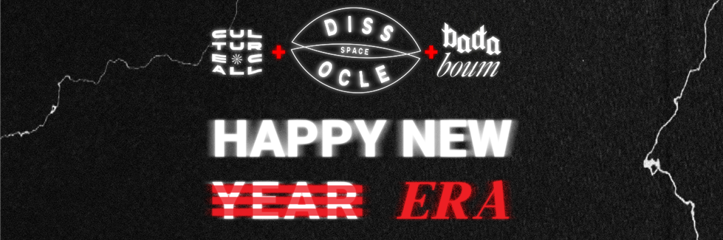 Logo Culture Call, DIssocle et Bada Boum, Typographie Happy New ( Year ) ERA.