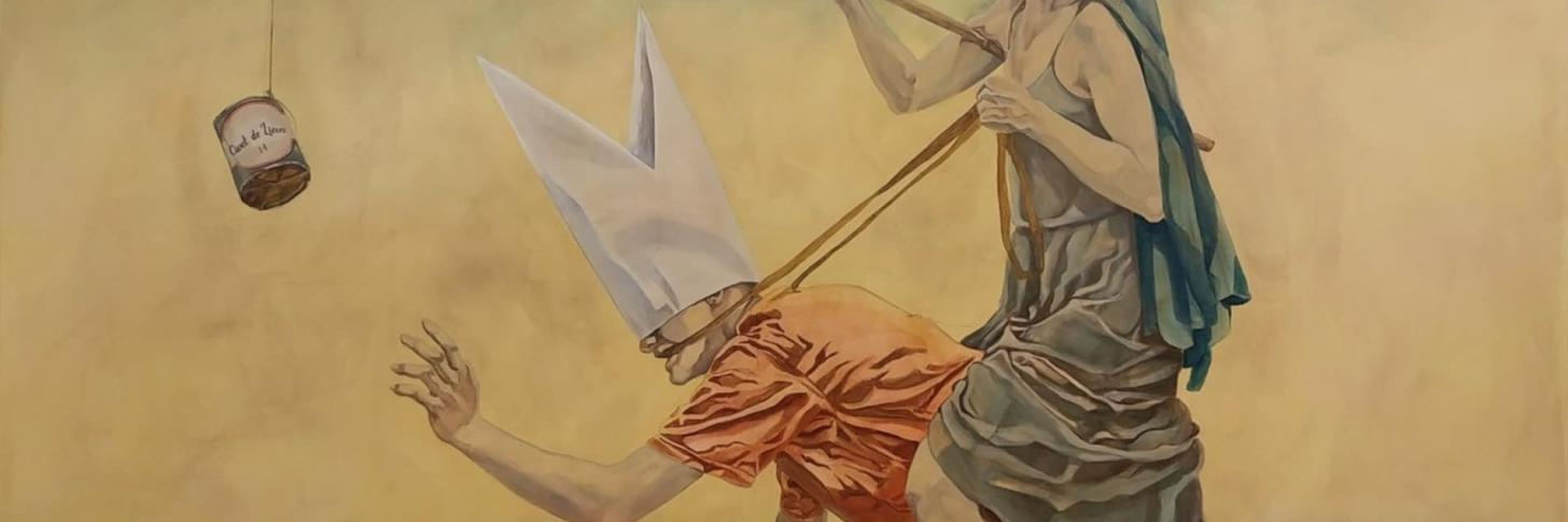 Garance Gasser, Lai d'Aristote, 195x250 cm, huile sur toile, 2025