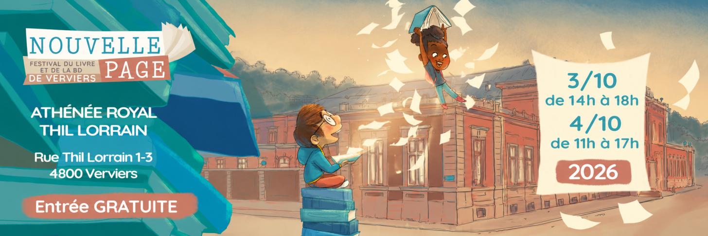 Nouvelle Page 2026, festival du livre et de la BD de Verviers