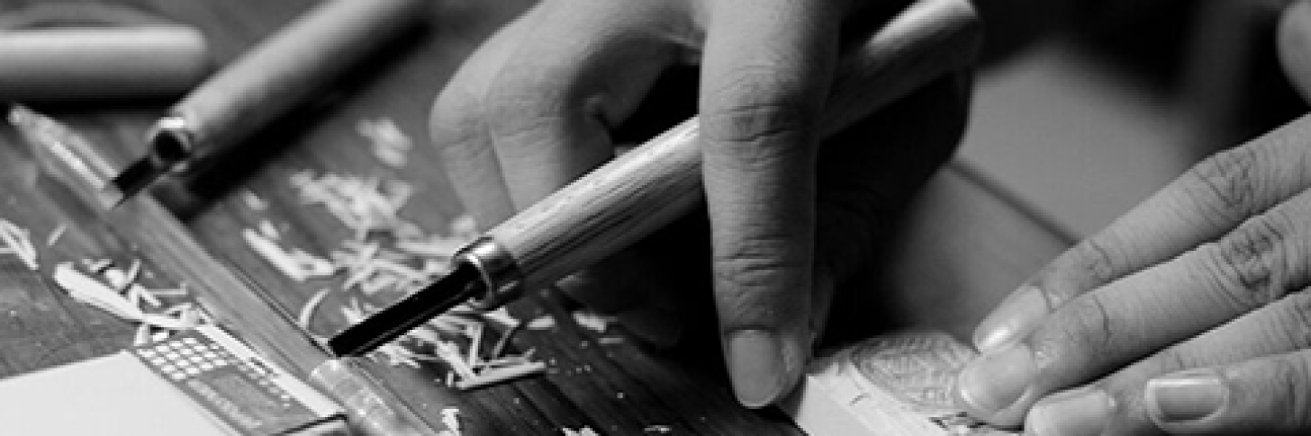 Gravure sur gomme