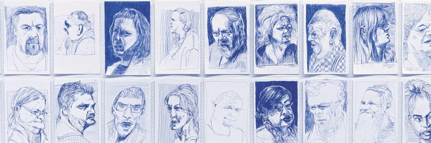 Portraits au bic