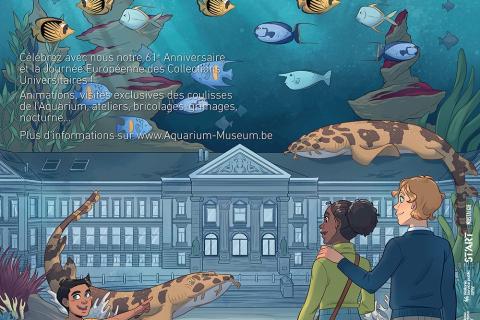 Affiche 61e Anniversaire de l’Aquarium-Muséum