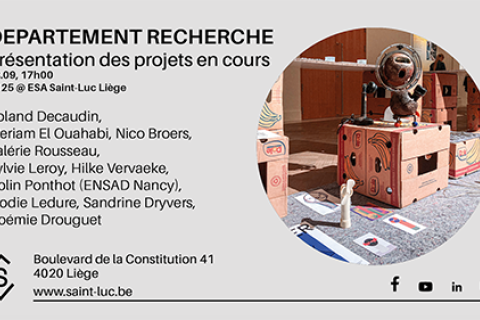 ESA Saint-Luc Liège - Département Recherche : présentation des projets en cours