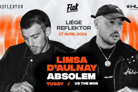 Hubs Night x Flak Beer : Limsa d'Aulnay / Absolem / Opening : Tussy / After Party : Us The Mob