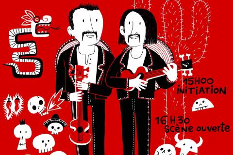 Affiche Ukulélé sur Meuse