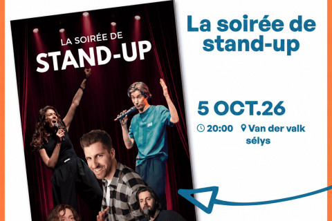 La soir&eacute;e DE STAND UP (Sp&eacute;cial Festival du Vous Rire de Li&egrave;ge) 