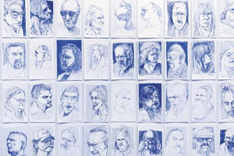 Portraits au bic